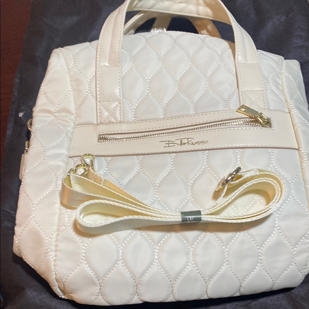 Bella Russo Quilted 14.4” Tote/Backpack/Shoulder Bag
